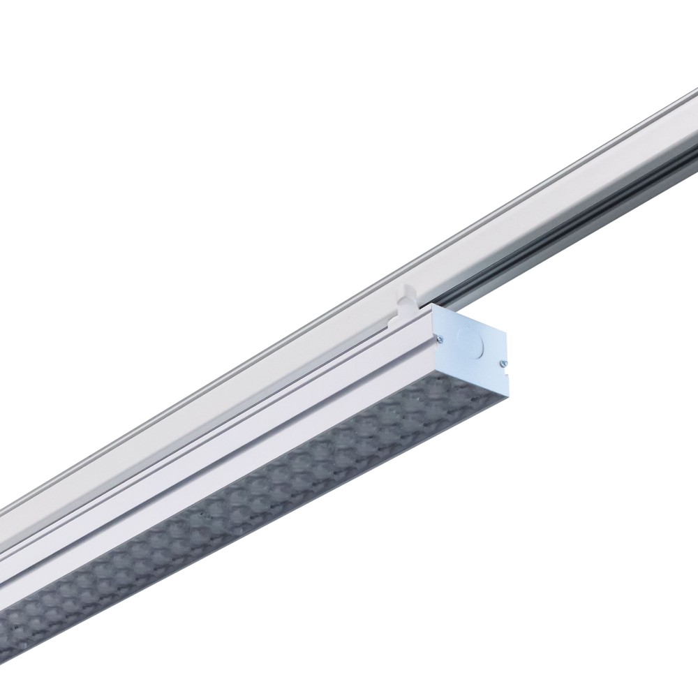 38W LED lysskinne til 3-fasede skinner, hvid, 170 lm/W, 115 cm, RA80, 6460lm