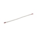 0,5 meter PVC-ledning med 2 poler og LED-lys (0,5 mm²)