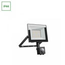 Noctis Lux 4 projektør 30W varm hvid med PIR sensor - Sort, IP44, 230V, 2500lm, RA70 - 141x185x53mm