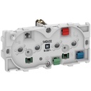 Fuga dob. stikkontakt 2-pol m/jord og LED lampe 2m