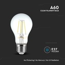 LED Filament Pære E27 - 12W, Klart Dæksel, 4000K, 1521lm, RA80