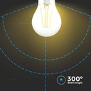 LED Kultrådspære 10W E27 - 6500K, 1055lm, RA80 - Energibesparende og kraftfuld belysning til dit hjem.