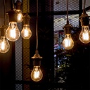 LED Kultrådspære 10W E27 - Amber Dækning, 2200K