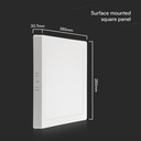 24W Bagbelyst Panel med Samsung Chip, 3000K, Kvadratisk - 2500lm, RA80, 5 års garanti