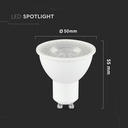 GU10 Spotlight 7.5W - Plastik, 3000K, 110d - Høj lysstyrke og energieffektivitet til din belysning!