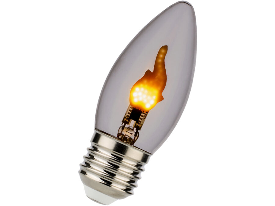 C35 "flamme" LED pære - 240V / 0,5W, E27 (1900K)