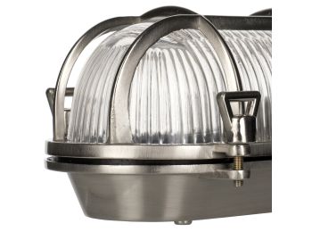 Skotlampe - AHOI, E27, Alu. nikkel (til indendørs brug)