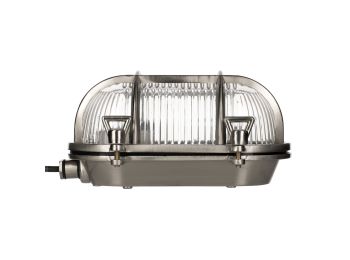 Skotlampe - AHOI, E27, Alu. nikkel (til indendørs brug)