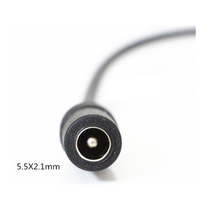 DC kabel splitter - 5V-48V, sort