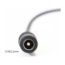 DC kabel splitter - 5V-48V, sort