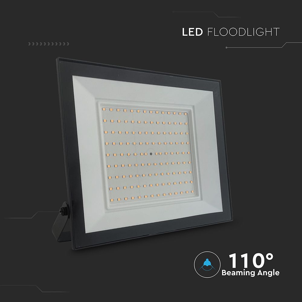 V-Tac 100W LED Projektør - Arbejdslampe til udendørs brug, 100W Effekt, 230V Input, 9500lm, RA80, IP65