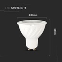 V-Tac 6W LED spot - Samsung LED chip, 230V, GU10, 5 års garanti