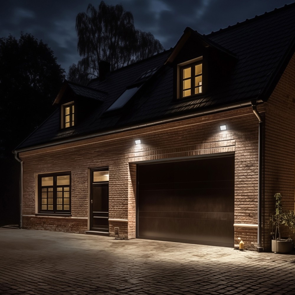 Noctis Lux 4 projektør 20W - Varm hvid, 230V, IP65, 116x92x24 mm, hvid