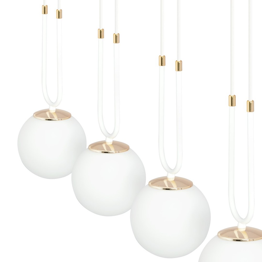 Glam 4 Hvid/Opal Pendellampe - Ø15 cm, E14, 230V, Max 10W (Lyskilde ikke inkluderet)