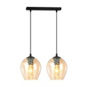 Istar 2 Sort/Rav pendellampe - Ø14 cm, E27, 230V, uden lyskilde