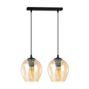 Istar 2 Sort/Rav pendellampe - Ø14 cm, E27, 230V, uden lyskilde