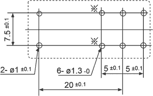 Vertikalt relæ - 12VDC 16A, 1 x skifte (SPDT), 8-ben (5mm)