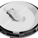 Sort Nymphea Omni loftlampe - IP65, IK08, 230V, E27, 90mm, rund design