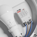 Nymphaea Omni Hvid Udendørs LED Væglampe med Sensor - 230V, E27, IP65, IK08