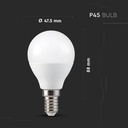 4,8W Smart LED Pære E14 RGB+3000K Dæmpbar med RF Kontrol - 470lm RA80