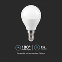 4,8W Smart LED Pære E14 RGB+3000K Dæmpbar med RF Kontrol - 470lm RA80