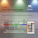 4,8W Smart LED Pære E14 RGB+3000K Dæmpbar med RF Kontrol - 470lm RA80