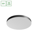 Nymphea Optima loftlampe 65W - CCT, 230V, 120°, IP20, Ø600x50mm, hvid, sort, rund
