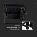 10W LED Projektør med PIR Sensor, Samsung Chip, 4000K, Sort Hus - Energibesparende belysning til udendørs brug