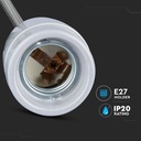 Porcelænelampe E27 holder - Grå, High Frequency