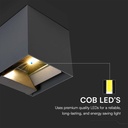 9W Solar Væglampe med LED, PIR sensor og 3i1 funktion, sort hus, vejr- og vandtæt IP65