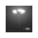 V-Tac 7.5W Solcelle Havelampe LED - Sort, Ø42 cm, med solcelle, sensor og IP65