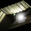 30W Projektør med PIR Sensor, Samsung Chip, 1m Kabel, 4000K, Hvid Hus - Ideel til udendørs belysning