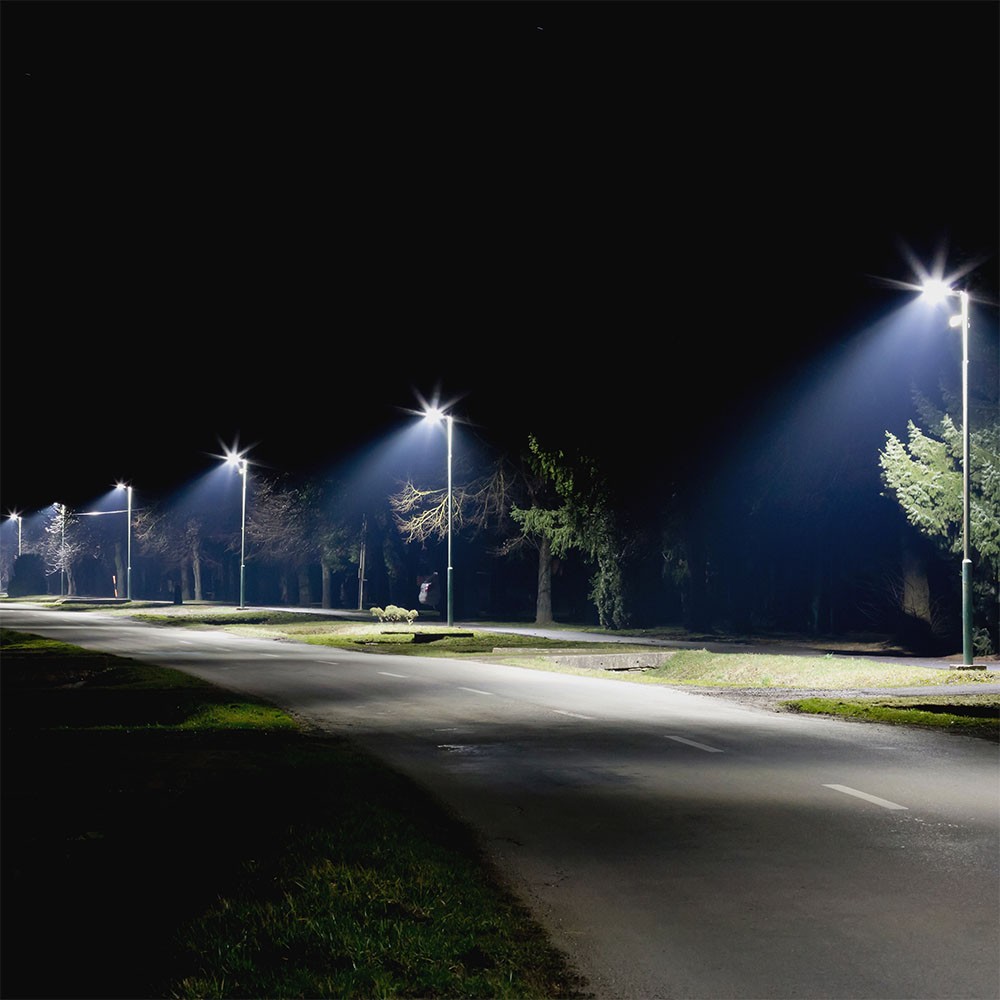 150W Gadearmatur - LED, Dimbar, Samsung Chip, 4000K, 140lm/W