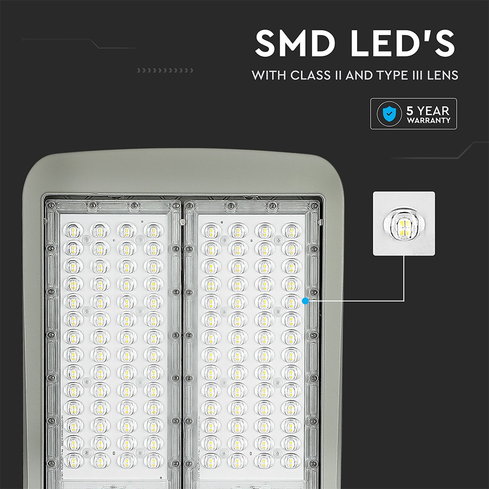150W Gadearmatur - LED, Dimbar, Samsung Chip, 4000K, 140lm/W