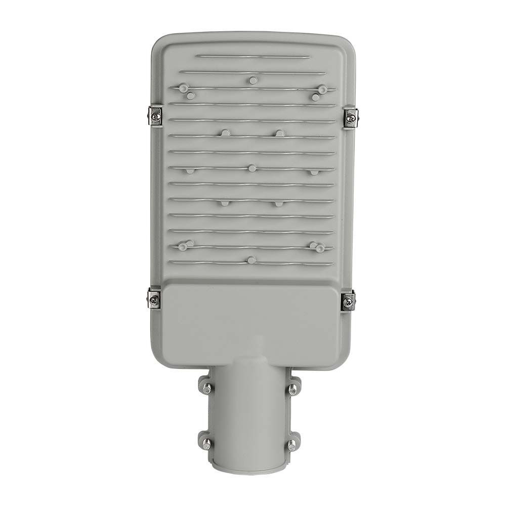 30W LED vejlygte med Samsung chip, 4000K, grå hus, 3000lm, RA80, IP65, 5 års garanti