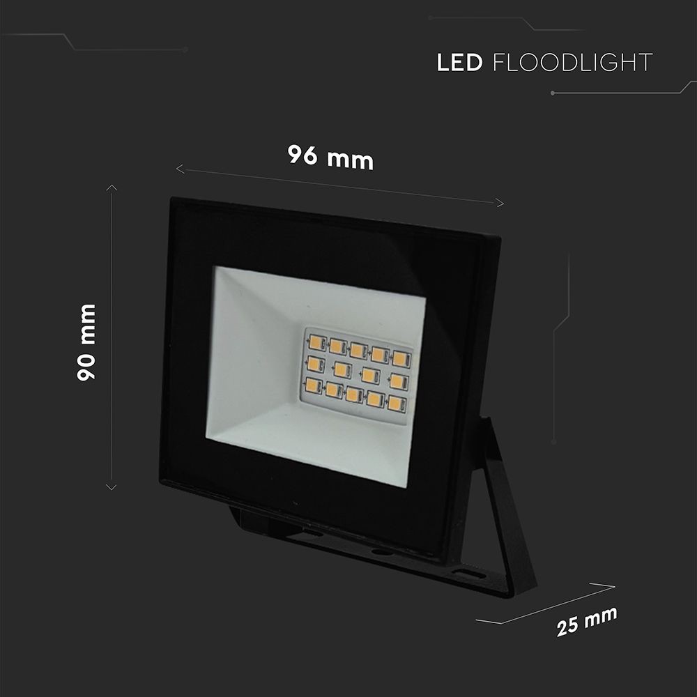 V-Tac 10W LED projektør - Arbejdslampe til udendørs brug, med 850lm lysstyrke og IP65 beskyttelse