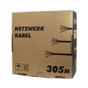 S/FTP netværkskabel - CAT7 PiMF, massiv CU, Hvid (305m)