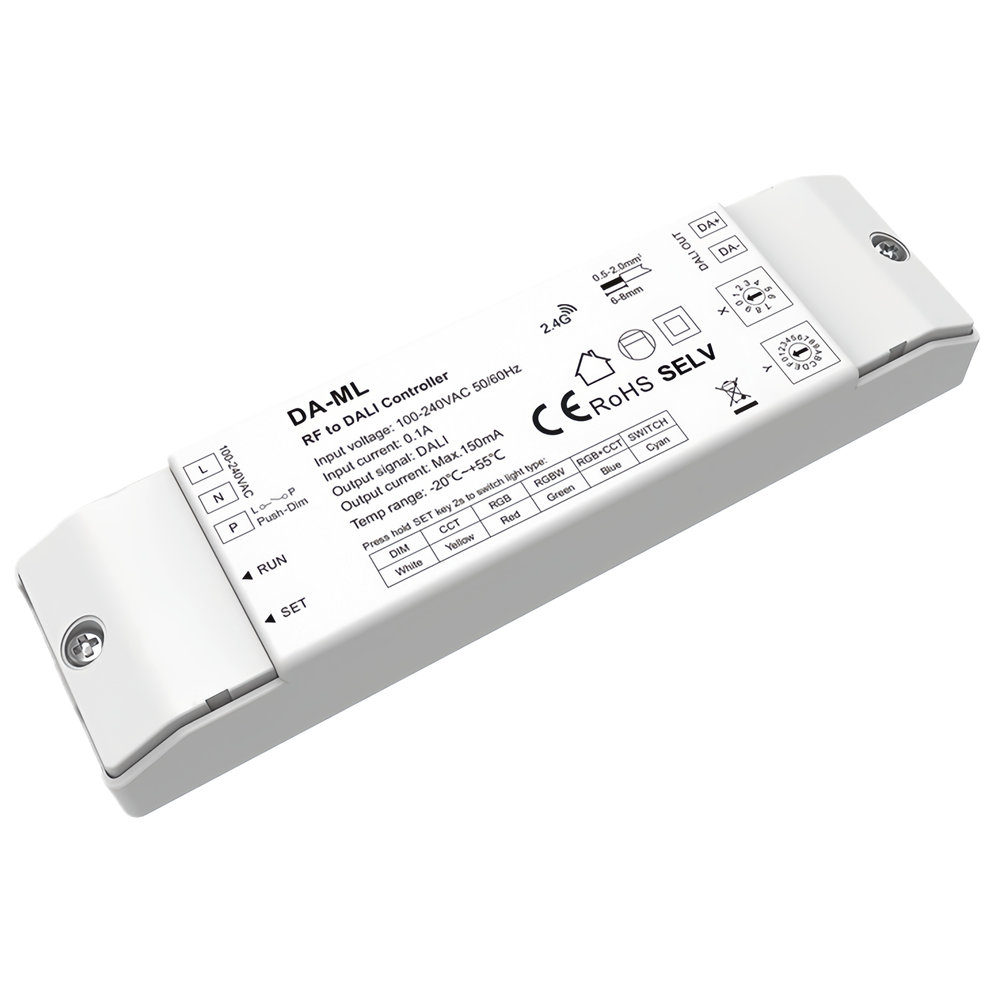 LEDlife rWave DALI controller - Push-dim, 2-vejs aflasting, 230V input