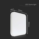 Samsung VT-18 LED Kuppel Lys 18W - 3000K, firkantet, hvid ramme, IP44, RA80 - 5 års garanti