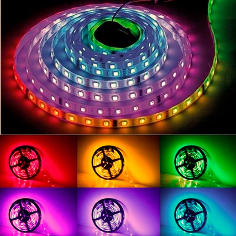 4,8W/m RGB LED Strip - 5m
