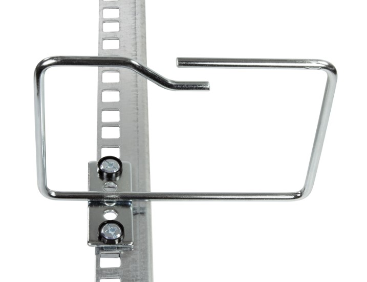 Frontkabelføringsring 19" rack - 140x100mm, stål (2 stk.)