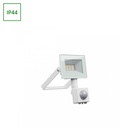 Noctis Lux 4 projektør 10W Varm hvid med PIR sensor, 230V, IP44, 94x150x53mm, hvid - Ideel til udendørs belysning