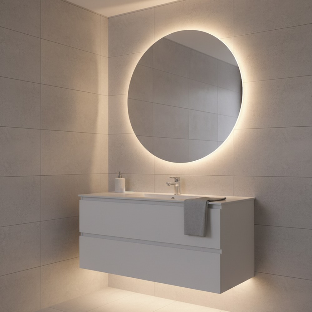 Vandtæt slim COB strip med 296 LED, 10W/m, IP67, 230V, tape bagpå - 5 meter