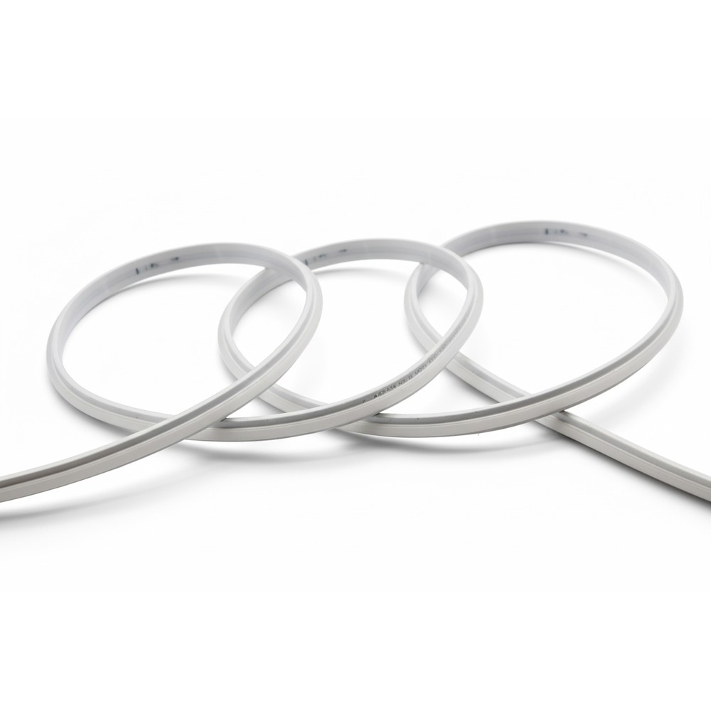 Vandtæt slim COB strip med 296 LED, 10W/m, IP67, 230V, tape bagpå - 5 meter