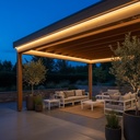 Vandtæt slim COB strip med 296 LED, 10W/m, IP67, 230V, tape bagpå - 5 meter