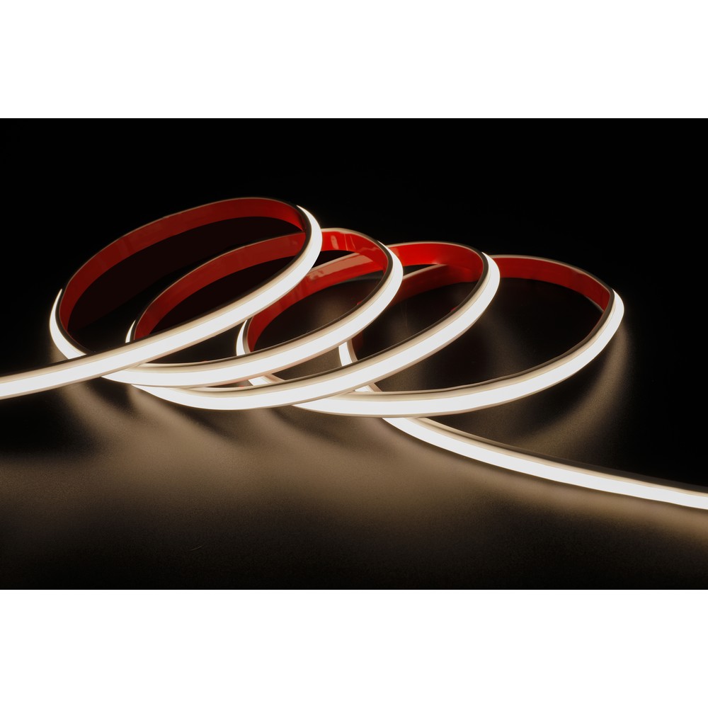 Vandtæt slim COB strip med 296 LED, 10W/m, IP67, 230V, tape bagpå - 5 meter