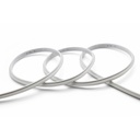 Vandtæt slim COB strip med 296 LED, 10W/m, IP67, 230V, tape bagpå - 5 meter