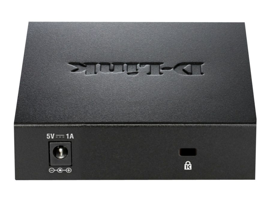 Gigabit Ethernet switch - 5 porte, 1000Mbps, Metal (skærmet)