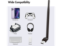 USB 2.0 bluetooth (5.3) adapter, USB-A, m. antenne (150m)