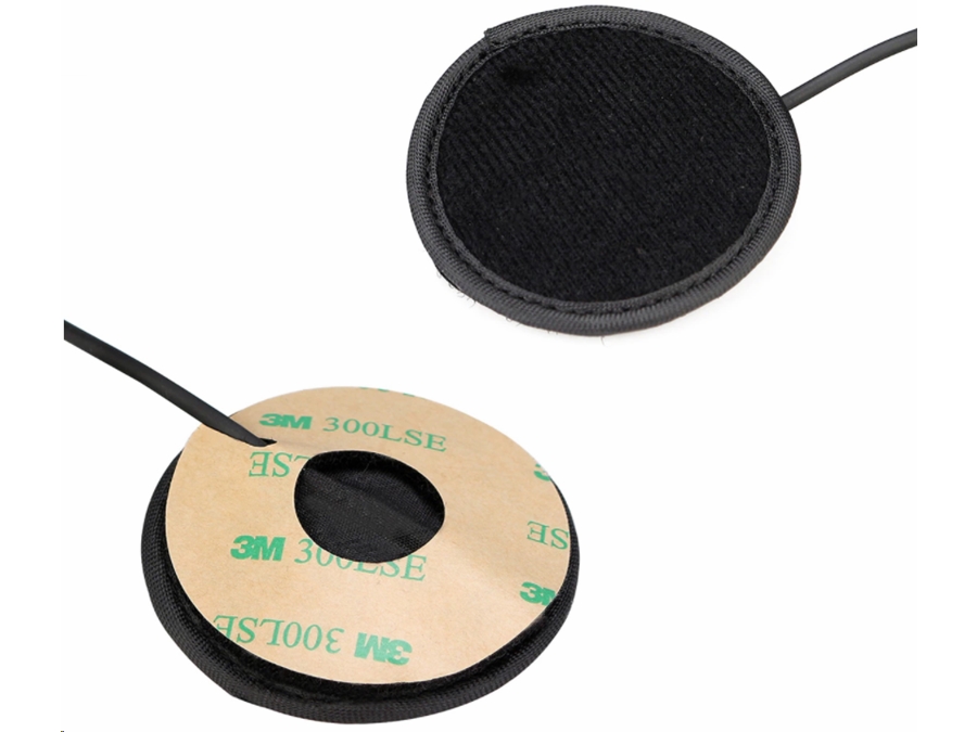 Motorcykel PMR headset m. PPT og 2 pin Kenwood stik